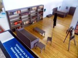 (izquierda). Maqueta de interiores-Interpretación tridimensional basada en una imagen bidimensional 