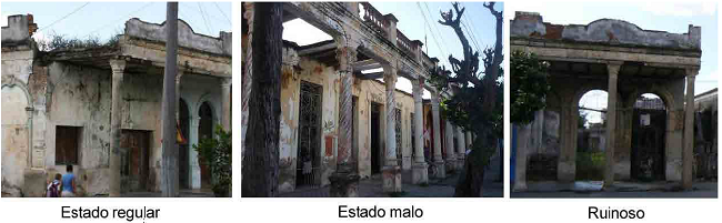 Estado constructivo de inmuebles en la Avenida de los Mártires. Fuente: Archivo personal.