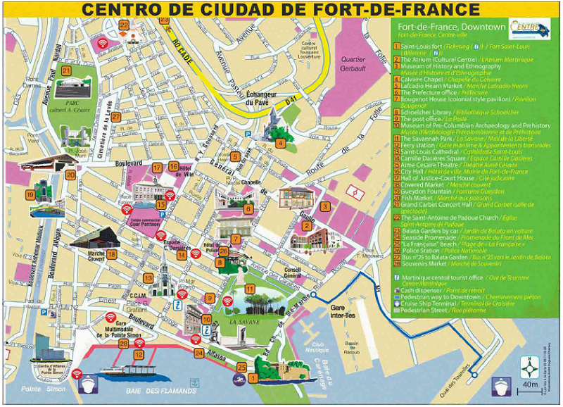 Desarrollo de Fort de France, IGN (Instituto Nacional de Información Geográfica y Forestal). Francia. (2018)