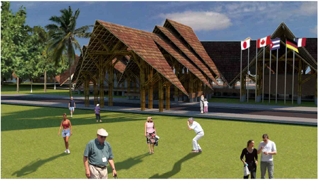 Acceso principal a la villa. Fuente: autores, 2018.