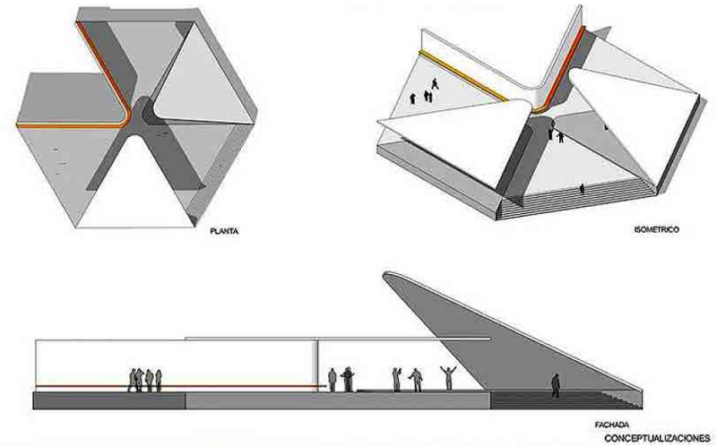 Generaci&oacute;n digital y propuesta de dise&ntilde;o arquitect&oacute;nico. (Elaboraci&oacute;n propia).