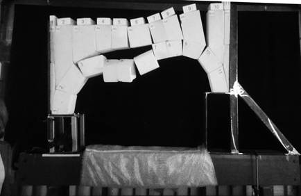 Aplicaci&oacute;n del m&eacute;todo experimental del arco - reconstrucci&oacute;n en escalera 1:3 realizada en el taller de Construcci&oacute;n de la Universidad de Florencia. Fuente: autores, 2017.