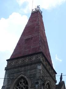 Cubierta de chapitel de la torre campanario. Fuente: autor.