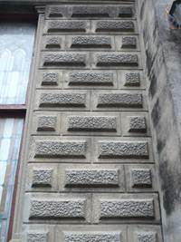 Terminación de muros de la fachada principal. Fuente: autor.