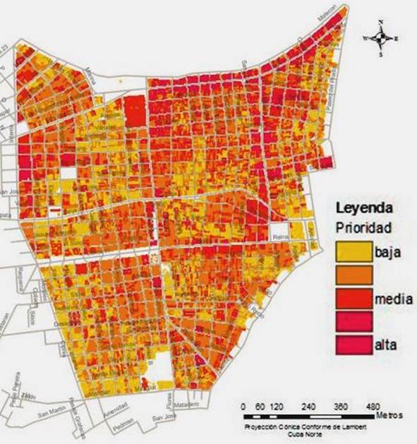 Mapeo de las &aacute;reas con mayor disponibilidad a la auto-recuperaci&oacute;n de las edificaciones de vivienda.
