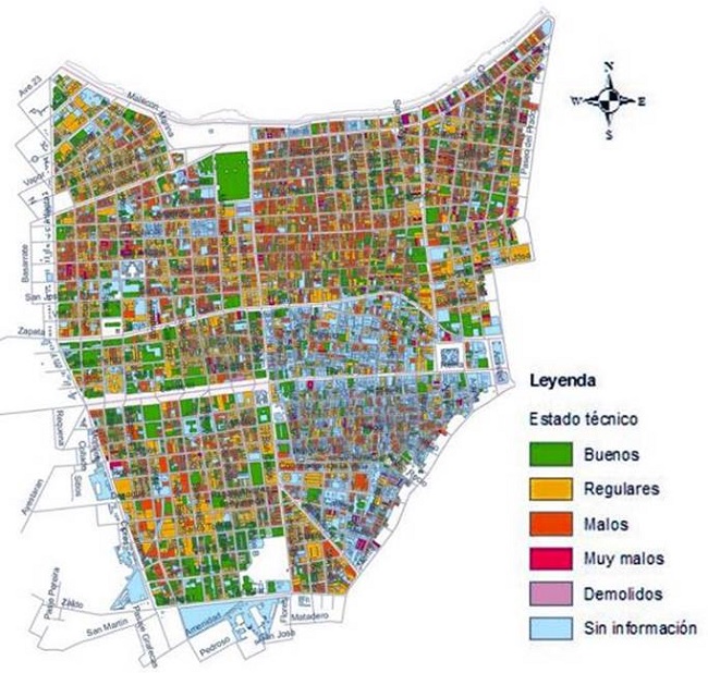 Mapeo del estado t&eacute;cnico-constructivo de las edificaciones de Centro Habana.