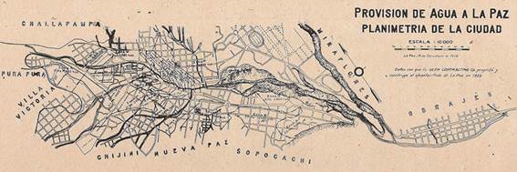 Sistema de Provisión de agua para la Paz, 1922. 