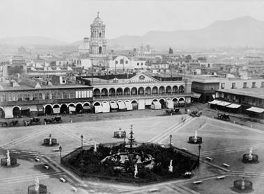 El centro de la ciudad de Lima, 1868. 