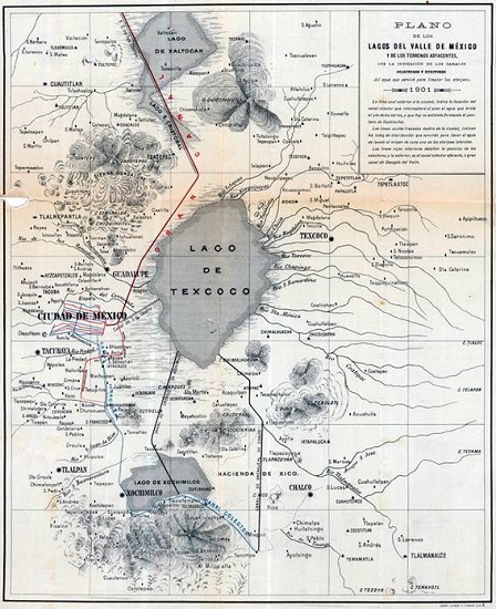 Trazo del Gran Canal, 1901. 