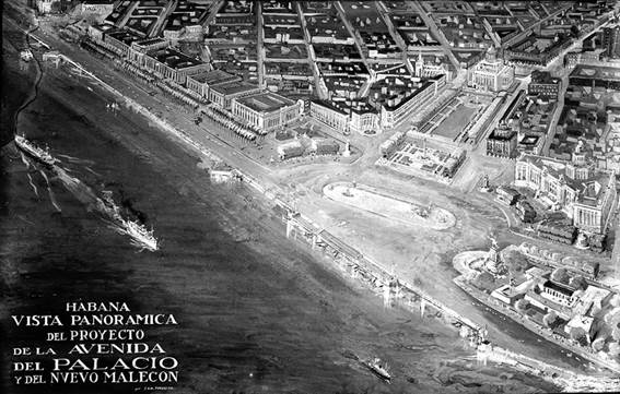 Forestier. Proyecto de Avenida de las Misiones y Malecón de 1930. 