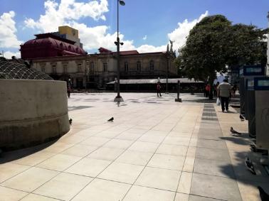 &Aacute;mbitos al costado oeste de la Plaza de la cultura. San Jos&eacute;, Costa Rica, 2020. 