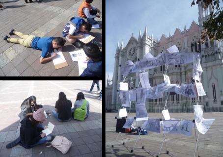Trabajo con niños y jóvenes a través de los itinerarios urbanos y croquis urbanos como reforzamiento y conocimiento del patrimonio artístico y cultural. 
