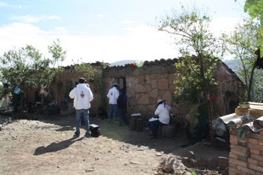 Vivienda vernácula en San Andrés Azumiatla. 
