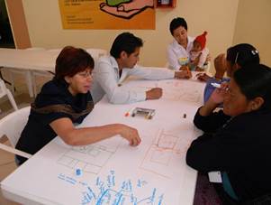 Taller sobre vivienda, CECACVI, Azumiatla. 