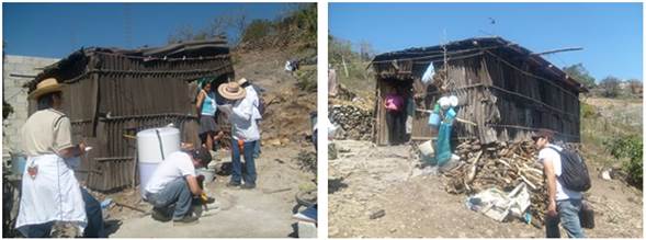 Alumnos de las Facultades de Arquitectura y Enfermería de la BUAP. 