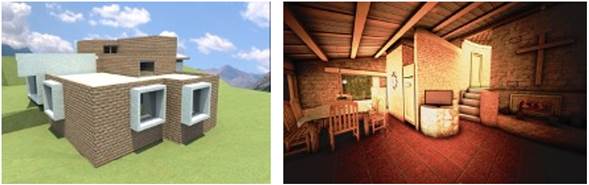 Propuestas B y C de modelo de vivienda para Azumiatla, Puebla. 