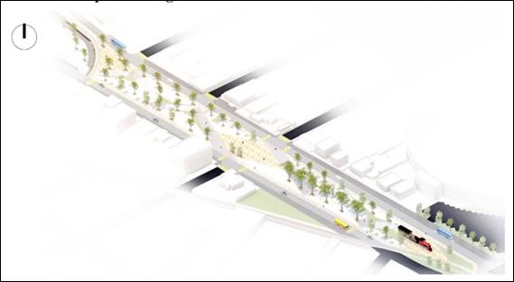 Implantaci&oacute;n general espacio p&uacute;blico integrado.