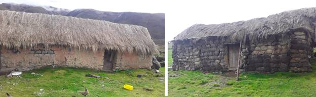 Recubrimientos con tierras de colores y cimentación expuesta.