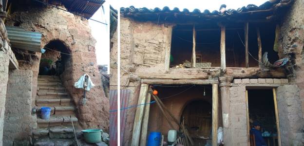 Revestimientos en muros de adobe y bahareque.