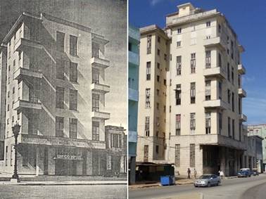Edificio denominado con toda intenci&oacute;n D&uacute;plex, primero de su tipo en Cuba, 1943-44 (Tabla 1, No.2).
