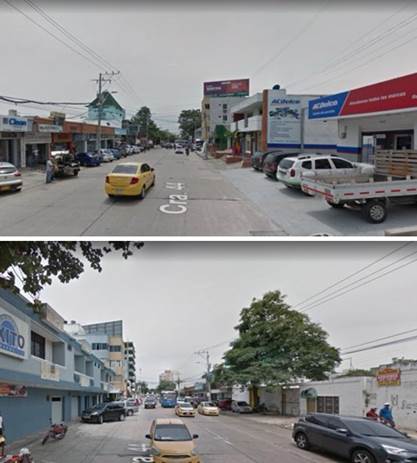 Im&aacute;genes de la Carrera 44 de Barranquilla. 