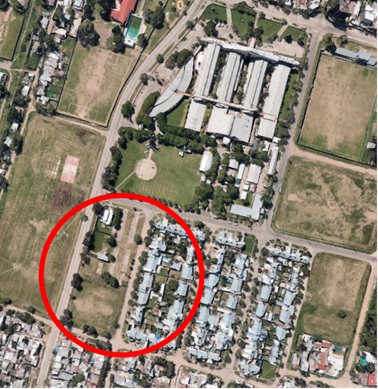 Vestigios de la UHaTE en Barrio La Florida (2022) Santa Fe Capital. Edificios del Hospital de Ni&ntilde;os y conjunto de 120 viviendas nuevas. 