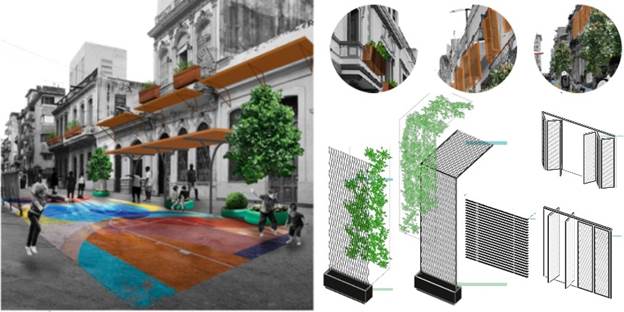 Posibles transformaciones en los tipos urbanos compactos. Fuente: Elaborado por Thal�a P�rez, Katherine �lvarez y Tal�a Hurtado de Mendoza.