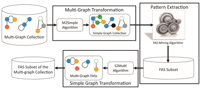 Workflow for FAS mining by applying the proposed graph transformation method.