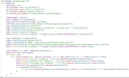 7 - Ejemplo de flujo de trabajo con la biblioteca.