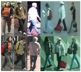 Samples of diﬀerent pedestrians captured by two cameras on the VIPeR (Gray et al, 2007)and PRID2011 (Hirzer et al, 2011) datasets. First row is camera A and second row is camera B. Each column indicate the images of the same person.