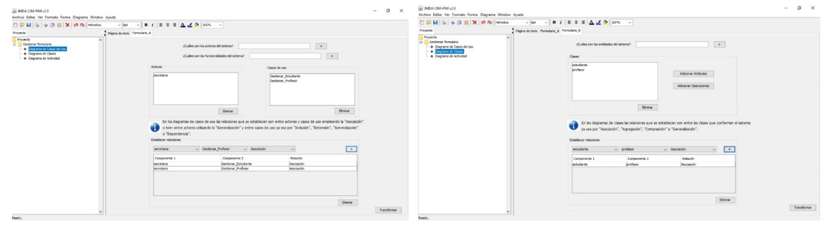 Ambiente de preguntas-respuestas para los elementos de Diagrama de Casos de Uso y de Clases.