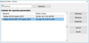 Procedimiento para gestionar los reportes de las informaciones captadas