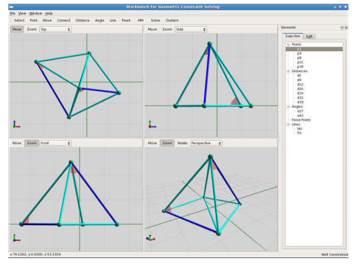 Vista de un área de trabajo de Geosolver. Fuente:(de Regt et al., 2008)