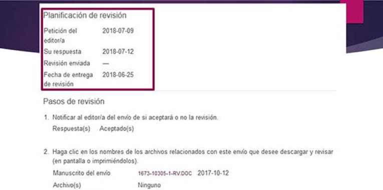 Planificación de la revisión