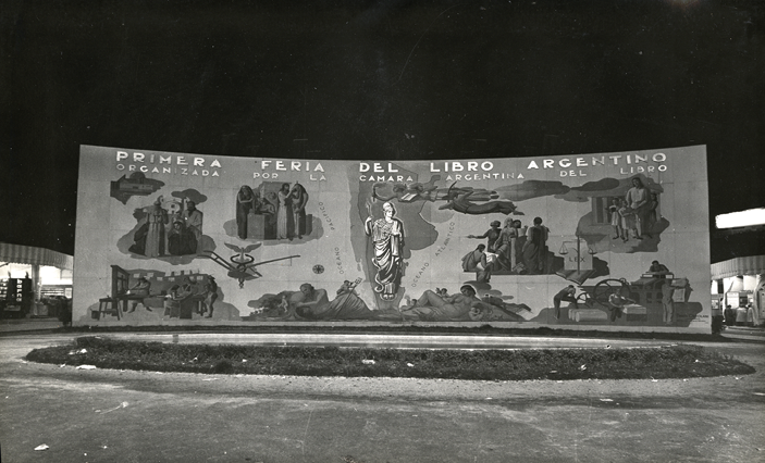 Mural de la Primera Feria del Libro. 
