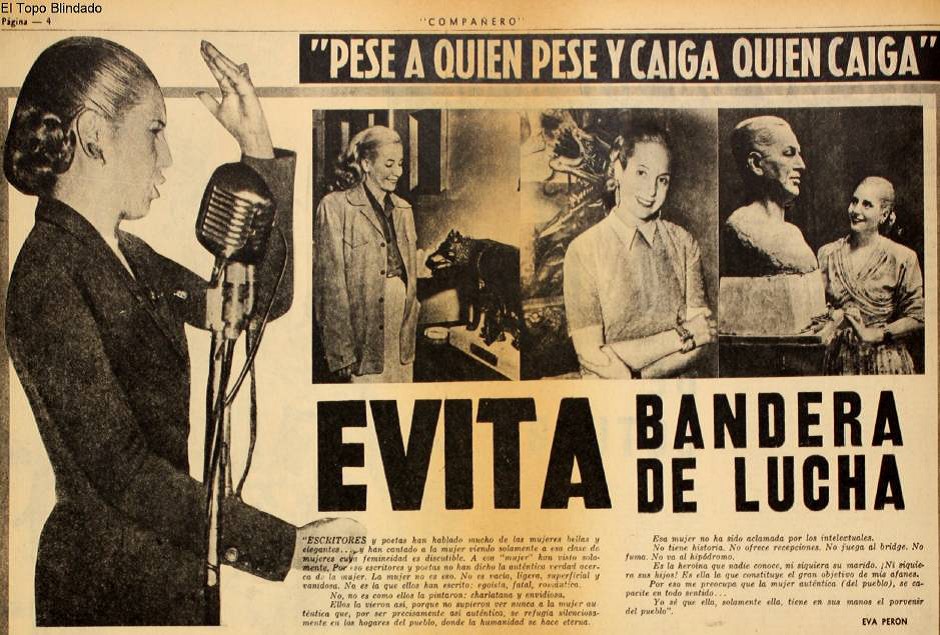 Evita, combatividad y cercan�a con el pueblo