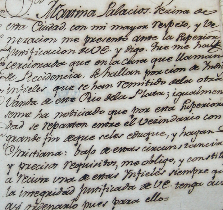 Fuente AGNA, Sala IX, Casa de Recogidas, Leg. 21-2-5, año 1801.