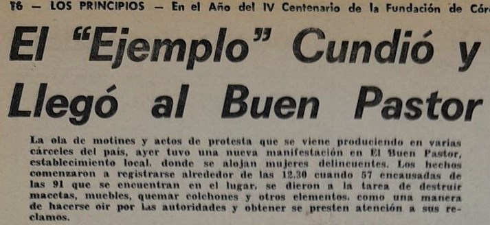 Desmanes en el Buen Pastor