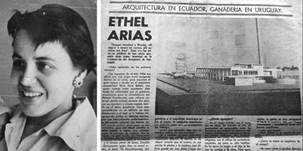 Arias, foto 1950 y Recorte del Diario La Ma&ntilde;ana, Uruguay, 1977
