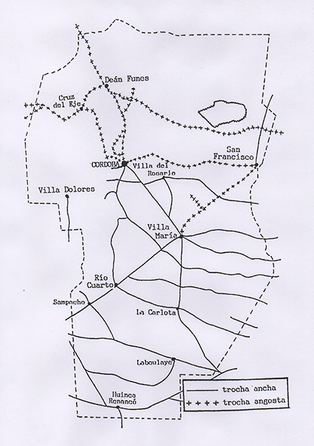 Red ferroviaria en explotación, año 1918