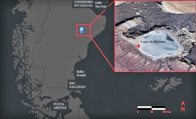 Zona de hallazgo de los restos humanos.