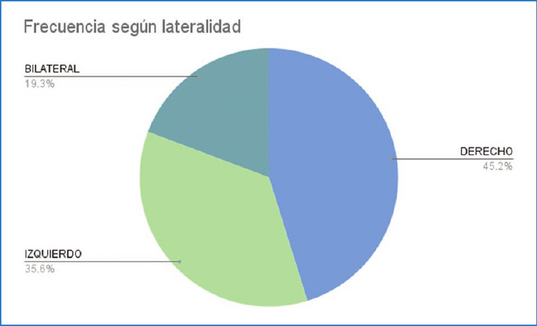 Se encontro con mayor frecuencia la presencia de loops vasculares en el oido del lado derecho.