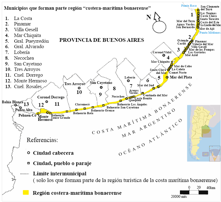 Regi&oacute;n costera-mar&iacute;tima bonaerense.