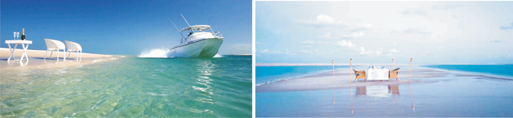 Im&aacute;genes tur&iacute;sticas utilizadas para promocionar Bazaruto (Mozambique).