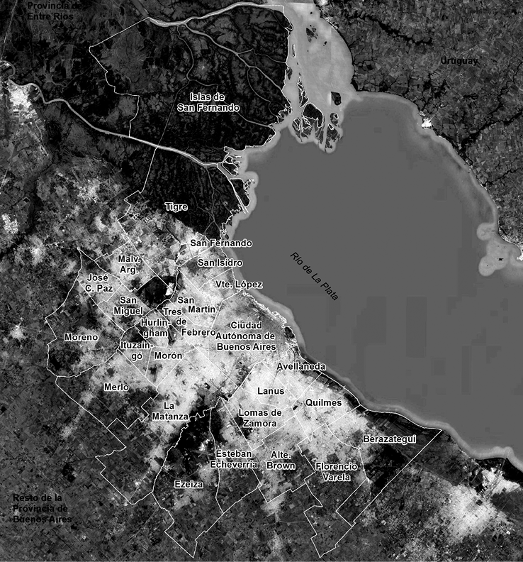 Municipios de la Región Metropolitana de Buenos Aires.