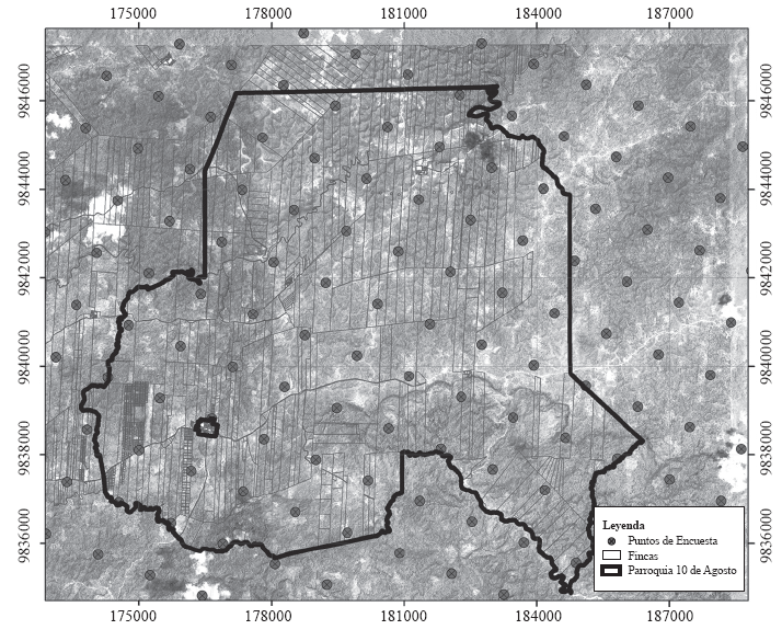 Espacializaci&oacute;n
de las encuestas.