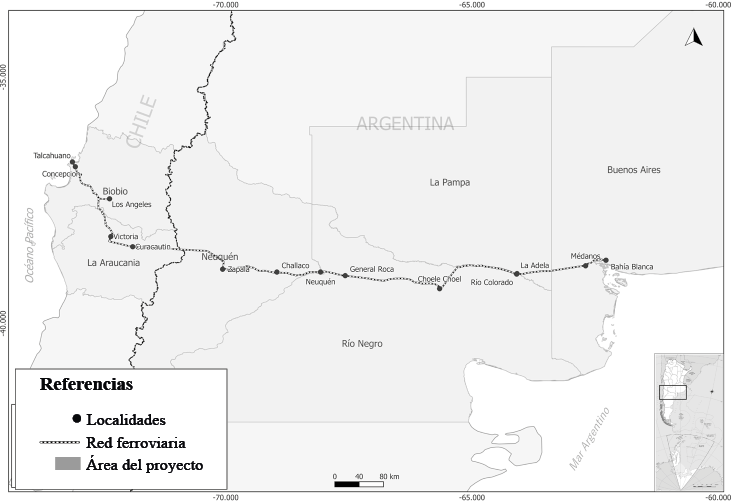 Proyecto del Ferrocarril Trasandino del Sur, 1957.