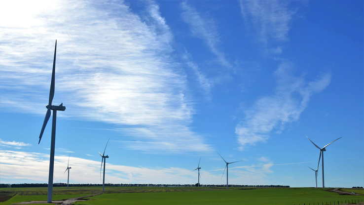 Parque e&oacute;lico Corti, Bah&iacute;a Blanca.