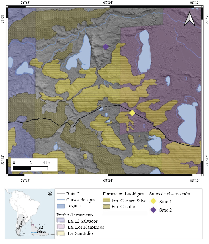 Localizaci&oacute;n y geolog&iacute;a del &aacute;rea de estudio.