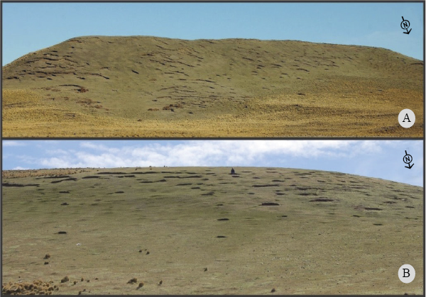 Fotograf&iacute;a de los sitios de observaci&oacute;n: A) Sitio 1; B) Sitio 2.